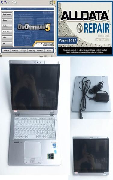 Alldata 1053 e MIT 58 installati bene in CFAX2 Super Laptop I5 8G 1TB Mini SSD Auto Repair Software Full Set8811733