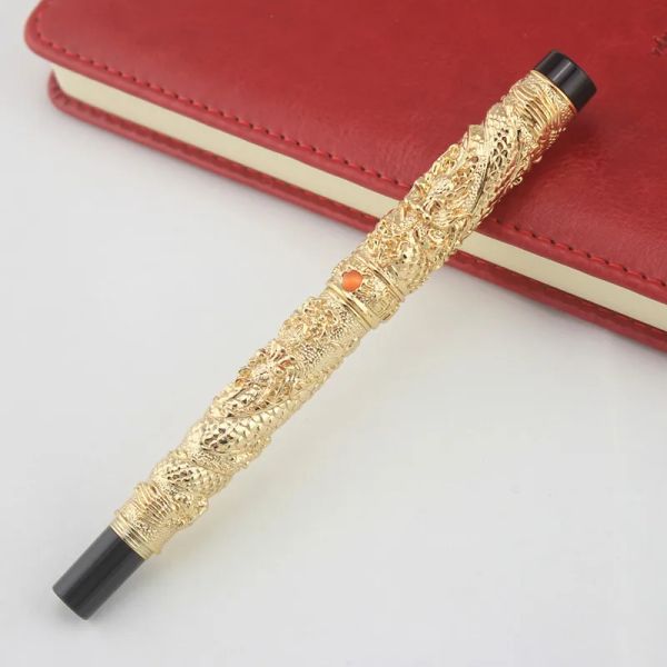 Ручки Jinhao Double Dragon Jewelry Luxury Fountain Pen Vintage Tower 18 кгп 0,5 мм NIB Gif