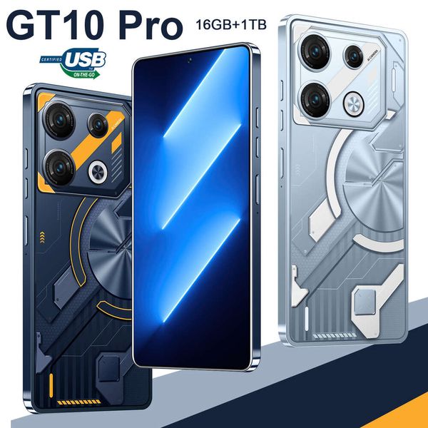 GT10Pro Nuovo telefono 3+32 GB Memoria da 7,3 pollici perforato Smartphone Android 4G Android 4G