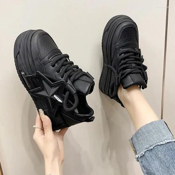 Sapatos casuais 2024 Designer de moda de alta qualidade Spring Autumn Women Women Chunky Sneakys Goth Platform Sport Breathable Sport