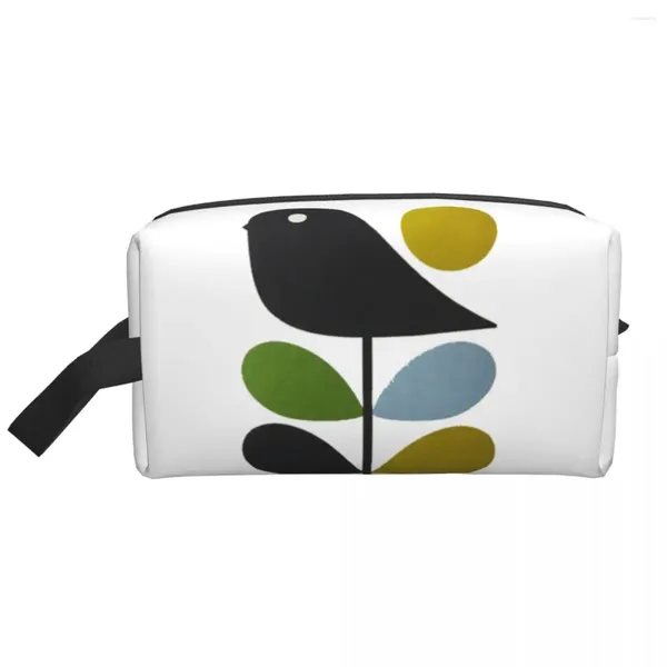 Сумки для хранения Orla Kiely STEM Bird Travel Cosmetic Bag Scandinavian Flower Geometric Toolicric Organizer Lady Beauty Dopp Kit