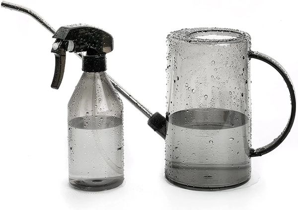 Bewässerungsdose kleine Wasserdosen für Hauspflanzen Sukkulenten und Blumenlong Spout1 Liter mit Bonuspflanze Sprühflasche 240411