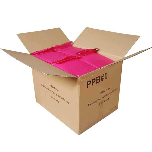 Сумки розовый пузырь Mailer 50 PCS конверты для доставки мешков с мягкими конвертами для упаковки уплотнения почтовая подарочная прокладка фиолетовая и черная