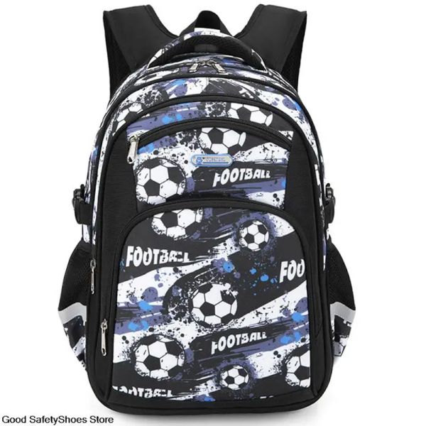 Mochilas da escola de sacos Backpacks Futebol Printing School School School School School para crianças Backpacks da escola de maior capacidade