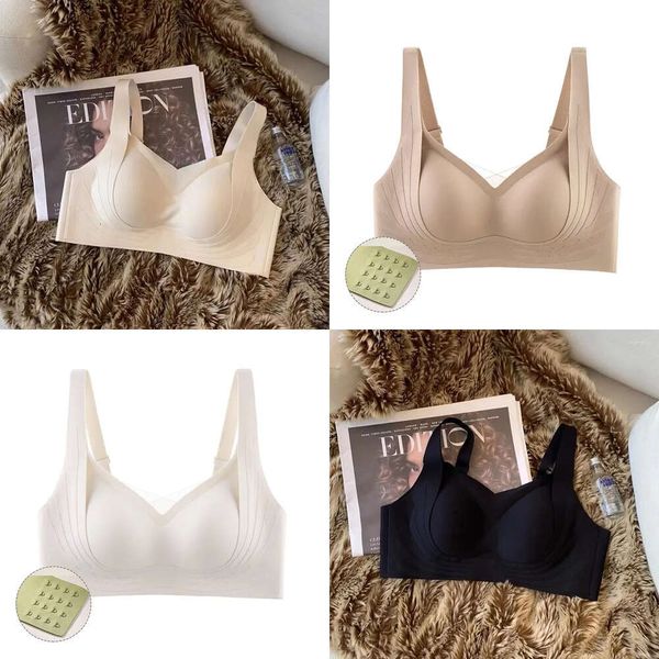 Bras sexy che solleva la biancheria intima senza cuciture per piccoli seni da donna che raccolgono nessun reggiseno da donna regolabile al seno ad anello in acciaio