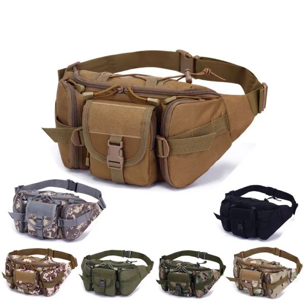 Accessoires Männer Oxford Taille Fanny Bag Tactical Military Sport Armee Pack Klettern Wandercamping -Fischerei im Freien Travel Belt Bag Xa293Q