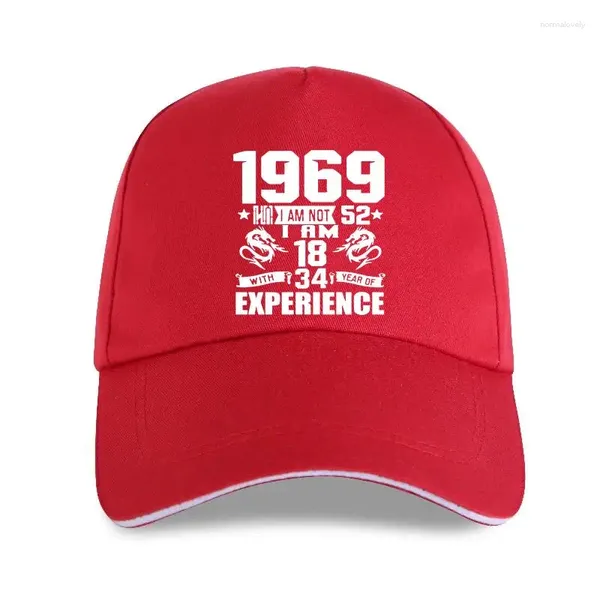 Ball Caps Cap Hat Funny Made nel 1969 52 ° compleanno Scherzo della stampa regalo 52 anni Fantastico marito Casual Baseball Cotton Men