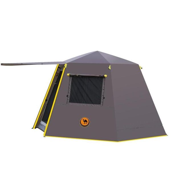 Tendas e abrigos UV Pólo de alumínio hexagonal UV Matic Outdoor Cam Wild Wild Big Tent Family Viagem 46persons Tolding Garden Drop Delivery Spor Dhj5f