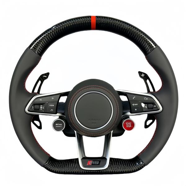 Volante in fibra di carbonio per auditt R8 rs5 rs6 rs7 rs3 rs4 rs5 A3 A6 S4