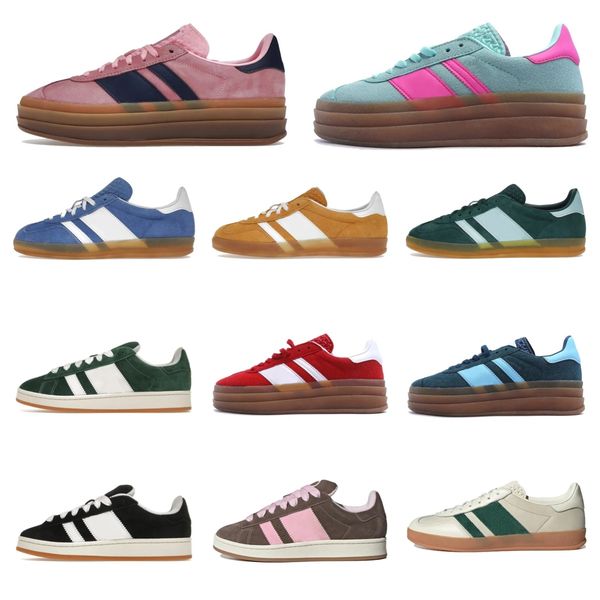 Scarpe di designer Gum blu scuro chiaro rosa blu chiaro nero marrone bianco Munchen Munchen Mens Hamburg Handball Sneakers Sneakers Women Casual Trainer Sport Sports