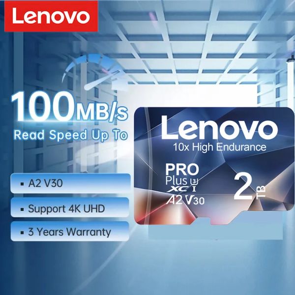 Carte Lenovo 2 TB Card di memoria A2 Classe11 Mini schede SD 1 TB U3 V30 Scheda flash TF ad alta velocità 128GB per Nintendo Switch Games Telefamera Telefono