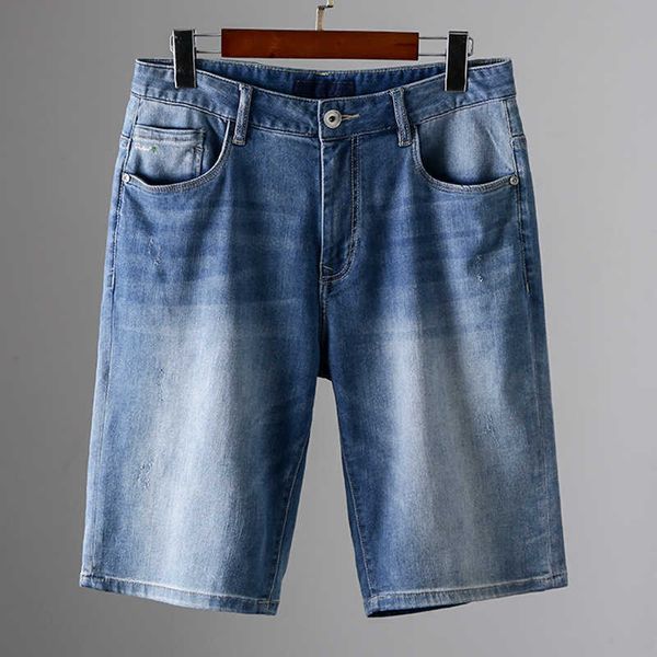 Торговый торговый центр вывода джинсовые шорты Мужские летние молодежные конные штаны Тонкая повседневная прямая нога пять части 2d006