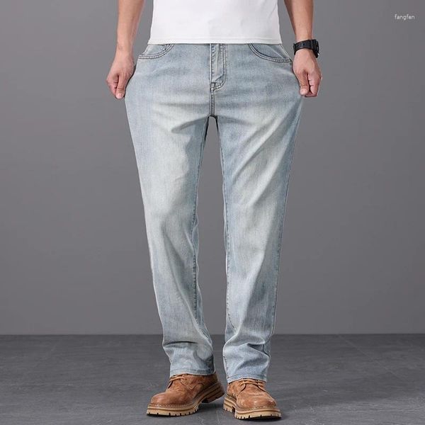 Мужские джинсы с льдом и комфортно: свободная прямая нога для мужчин Идеально лето от Laisel