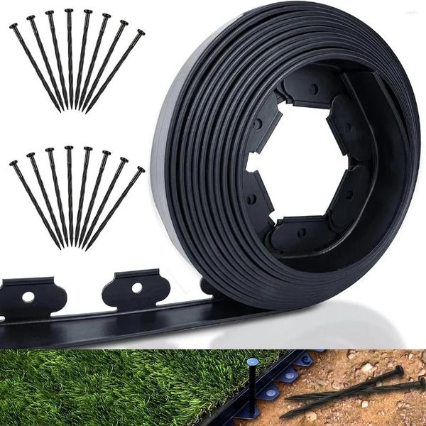 Decorações de jardim 1pack 16,4ft sem escav paisagem bordas de flor nas bordas do jardim de fronteira