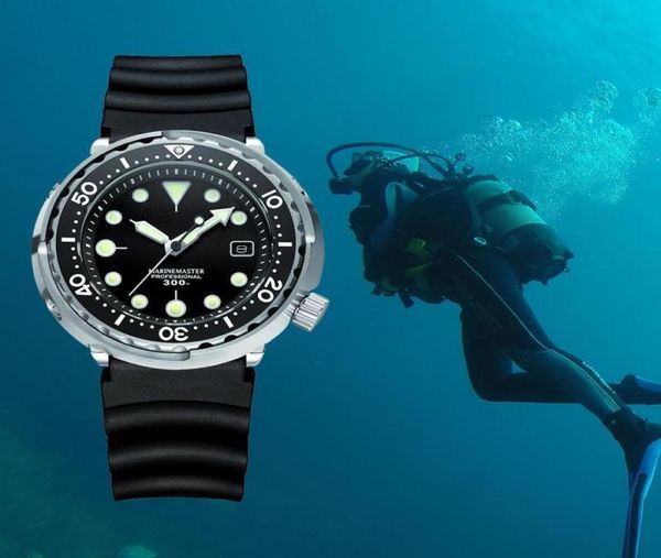 NH35A 300M Giapponese Giappone subacqueo immersioni orologi meccanici automatici uomini in acciaio inossidabile in acciaio in acciaio in vetro orologio orologio da uomo Top T26634289