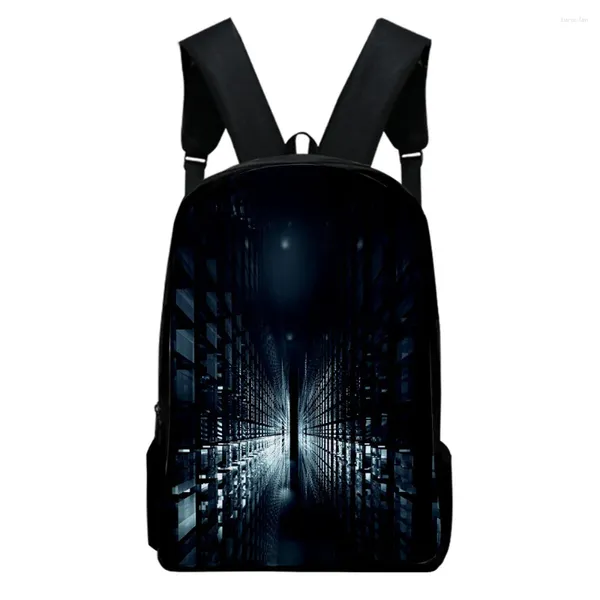 Backpack Hip Hop Trendy Notebook Rucksacks Schüler Schools SCHULEN Zusammenfassung 3D -Druck Oxford wasserdichte Jungen Mädchen süßer Laptop klein