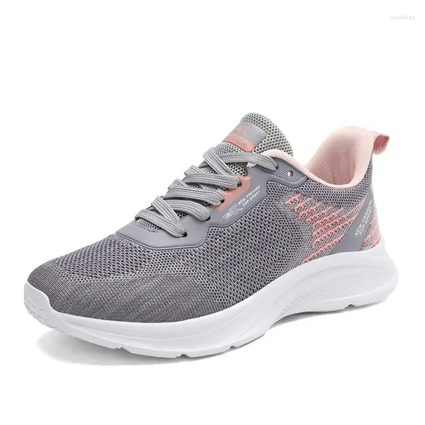 Scarpe casual sneaker da donna mesh sport sport atletici traspiranti che corre super luce e taglie forti comodi