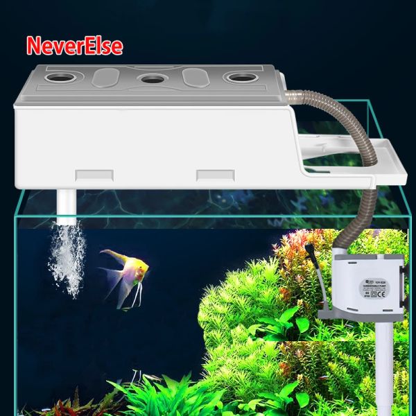 Accessori 4in1 Filtro Acquario multifunzione Pompa Acquario Acquario Serbatoio di pesce Filtro per purificatore a spruzzo d'acqua circolante