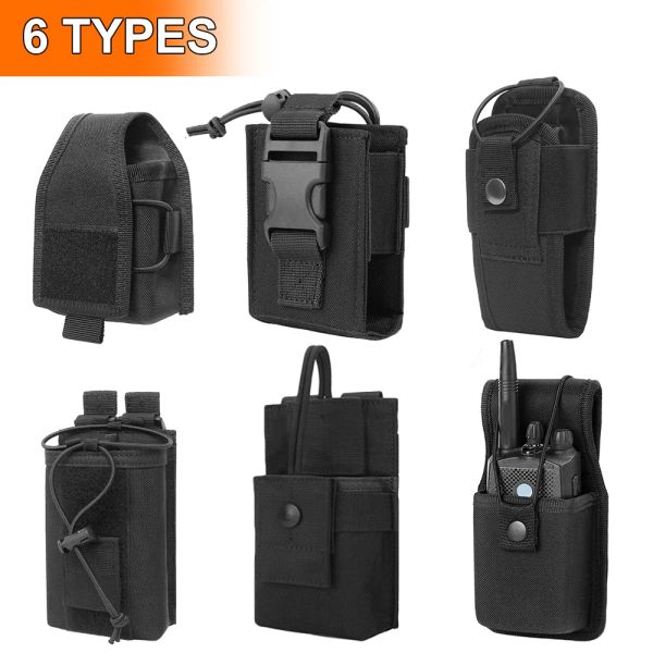 Packs Tactical Molle Radio Walkie Talkie -Beutel Taschenbeutelhalter Tasche Tragbares Interphone -Holster -Tragetasche zum Jagd Camping