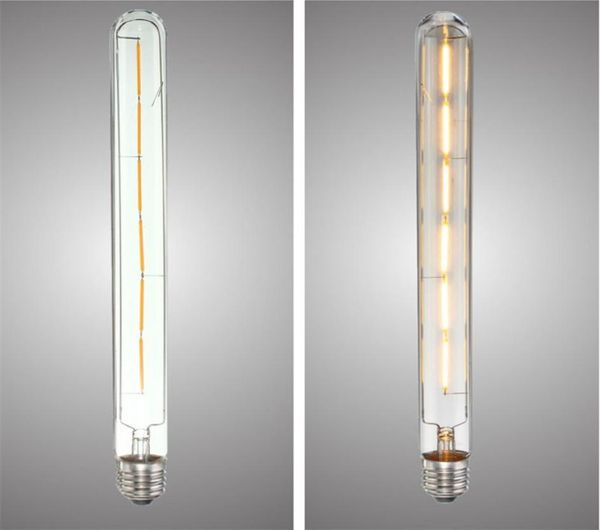 Alta qualidade E27E26 T30 6W Edison retrô vintage led filamento lâmpada lâmpada tubular lâmpada quente branca diminuído 110220v1508378