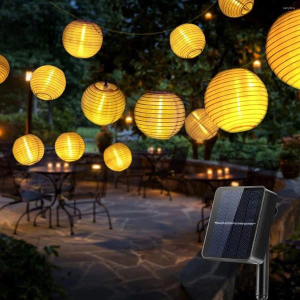 Stringhe 20/10/30 LED Waterproof Lantern Solar String Fairy Light Power Outdoor Power Lamparland per diserbo da casa