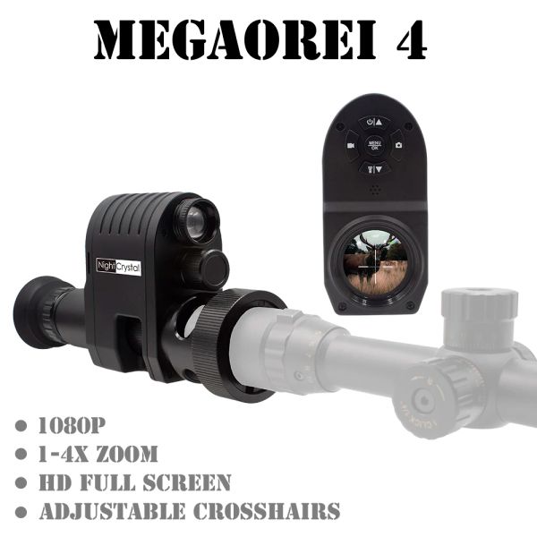 Telecamere Megaorei 4 Digital Hunting Night Vision Optics Infrared Scope Monocular Scope