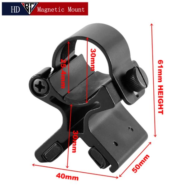 Kapsamlar Manyetik Kapsam Tabancası Montaj Mıknatıs El Fenerleri Mount Güçlü X Tutucu LED Tüfek Lazer Teşhuli Lanterna Braket Bisiklet Avı