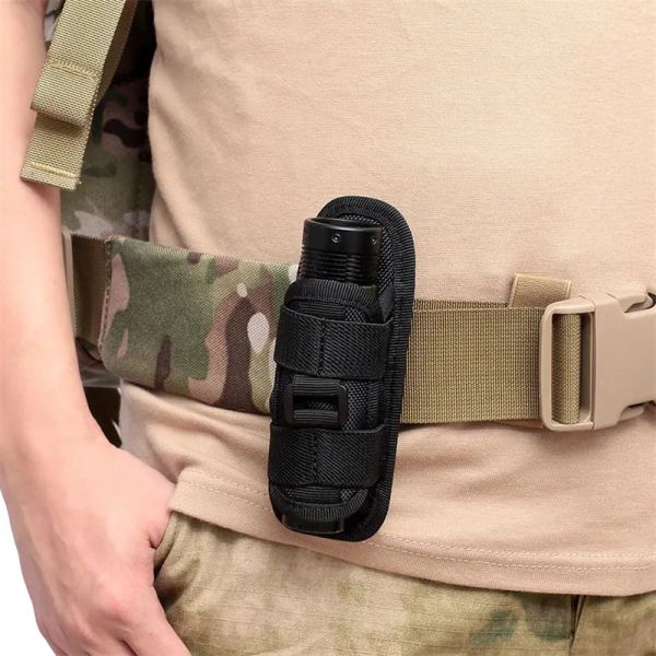 Accessoires 360 Grad Rotatable Tactical Taschenlampe Set, Taschenlampentasche, Holster Fackelgehäuse, Gürtelfellabdeckung, Jagdleuchten -Accessor