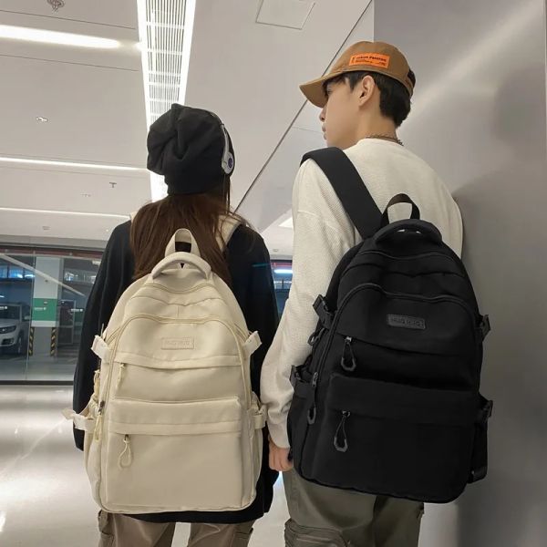 Zaini Versione coreana di Harajuku High School Solid Junior High School Student Gackpack in stile Mocchilas Backpack per ragazzi