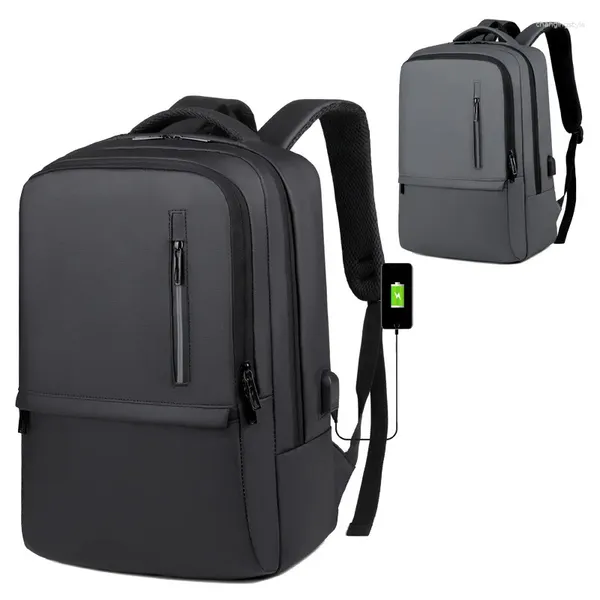 Backpack Business for Men USB Cuscinetto Pacchetto posteriore impermeabile Adatto Laptop da 14 pollici 20-35L PACCHIA DI VERATURA DI VERSO SUCCESSI