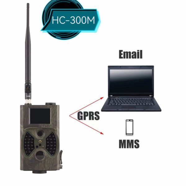 Kameras HC300m Jagdkamera SMS Kontrolle Wireless Photo -Fallen für Wildtiere im Freien, die 940 nm Infrarot Suntek Cam getrepiert wurden