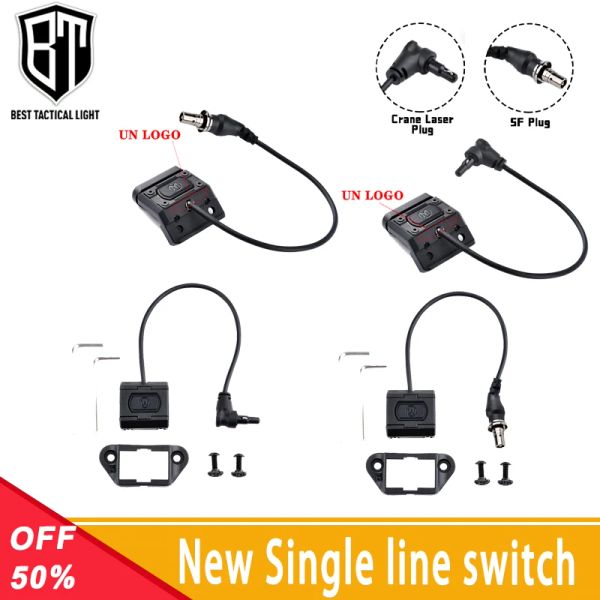 Escopos wadsn botão tático interruptor de pressão do guindaste a laser novo plugue sf para suferfir m300 m600 lanterna de armas de caça ao arco de arsoft de lanterna