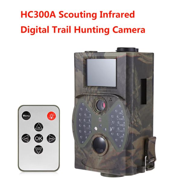 Telecamere per la caccia al sentiero 1080p da 16 MP a infrarossi fotocamere HC300A Visione notturna Hunter Scouting Surveillance