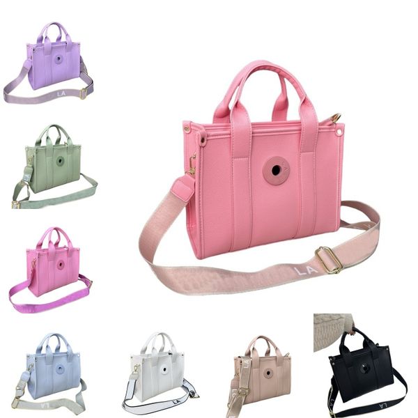 Frauen Leder Handtasche modische spanische bimbas y lola ein Schulter Messenger -Tasche Pink Schwarz weiß blau kleine Totstickstärke Modetasche Bimba Totes