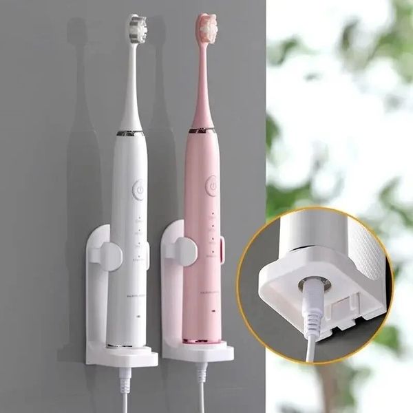 Yeni elektrikli diş fırçası standı raf organizatörü Dövme duvara monte tutucu depolama rafı alanı tasarrufu banyo aksesuarları aracı 1. Duvar 1.