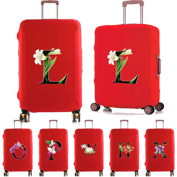 Aksesuarlar Bagaj Bavul Protector 18 ~ 28 inç koruyucu Kılıflar İçin Elastik Toz Kılıfı Gezgin Aksesuarlar Mektuplar Baskı Duffle Bag