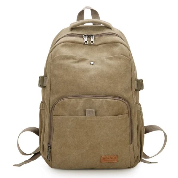 Zaini Nuovo zaino in tela di cotone Versione coreana maschio coreana della borsa per studenti di grande capacità Female Casual Outdoor Travel Backpack