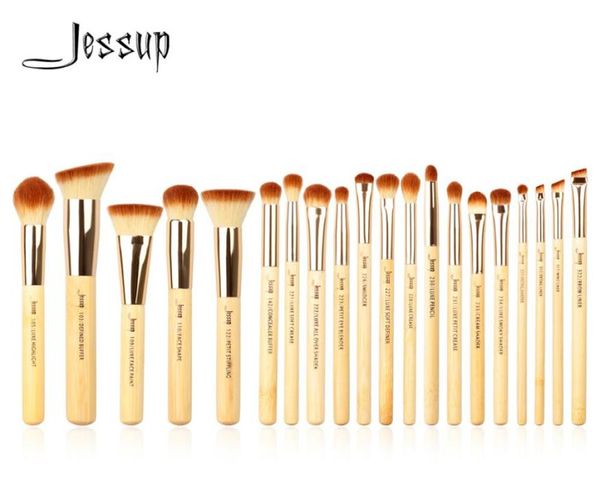 Jessup rates 20 pcs bamboofo professional щетки для макияжа настройка кисти для макияжа набор для кистей для фундаментальных кисти для глаз 2010089016312