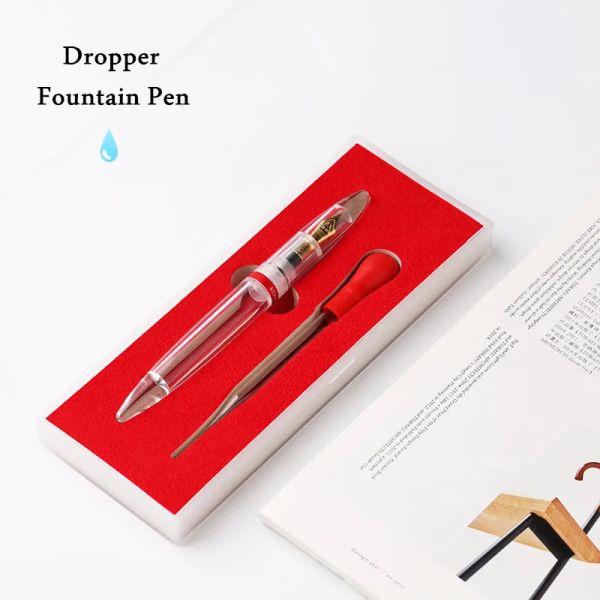 Stifte MajooHn M2 Volltransparente Größenkapazität Brunnen Stift Tinte Eyedropper Füllstift EF/F IRAURITA NIB TINK STIFE GESCHICHTE SET