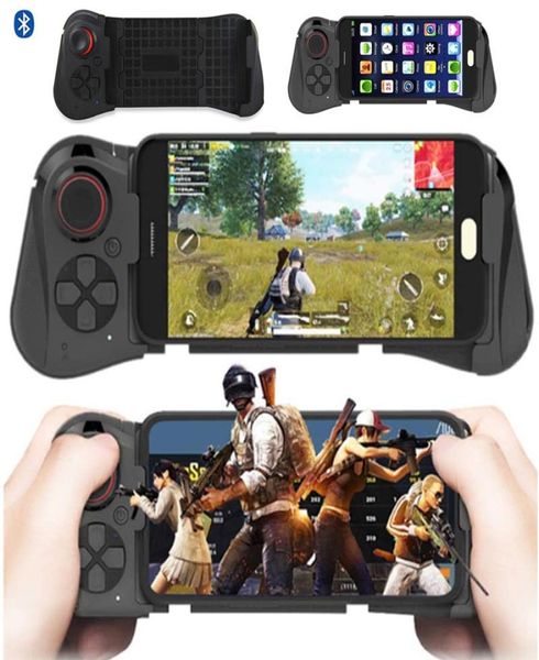 Bluetooth gamepad akıllı telefon joystick kablosuz bt germe kolu oyun denetleyicisi için telefon tableti pc vr tv onehand joypad3650195