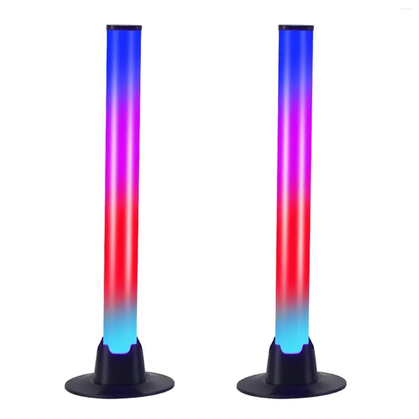 Lâmpadas de mesa Ritha de captação de som colorida Ritmo