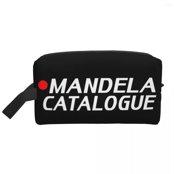 Bolsas de armazenamento Filme de terror fofo Mandela Catalog Logo Viagem Bolsa de higiene pessoal Mulheres maquiagem Organizador cosmético Beleza Dopp Kit