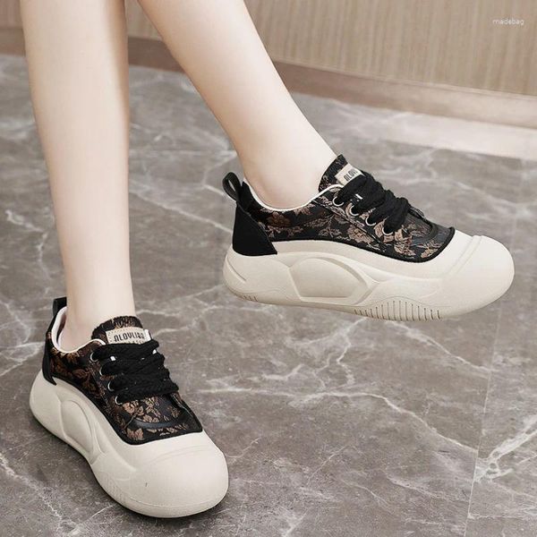 Scarpe casual vulcanizzate per donne sport sneaker piatte da donna alla moda che corrono calzature per scarpe atletiche rotonde Zapatillas Mujer