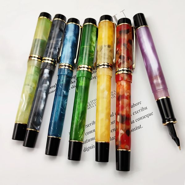 Ручки Kaigelu 316 Celluloid Fountain Pen Beautiful Patterns Iridium ef/f/M nib написание чернила Pen Offic