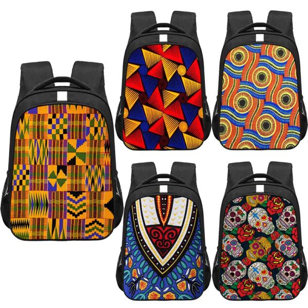 Mochilas da Escola de Impressão Tradicional Africana para Mochilas para Meninas para Meninas Primaria bolsa escolar bolsa Bolsa de viagens Bolsa de viagem