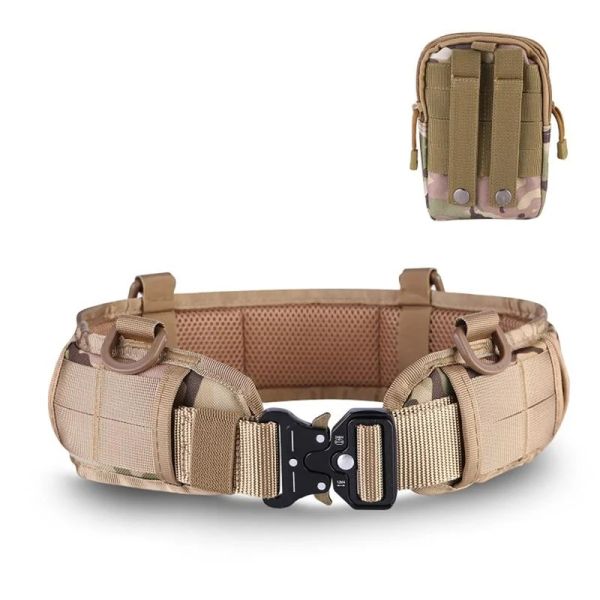 Аксессуары тактический ремень Molle Dever Duty Padded Belt Bight Bight Airsoft Gear Outdoor Hunting Margon