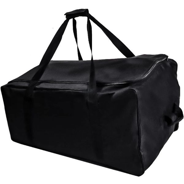 Golfe Push Cart Bag de 3 rodas dobráveis carrinhos de bolsa Tampa Protetor de tampa preta Capacidade Extratura