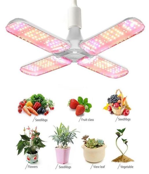 120180240les LED Grow Light Luce pieghevole LED a spettro completo Lampada di crescita per piante Luci di coltivazione interna E27 piante idroponiche che coltivano Ligh3829005