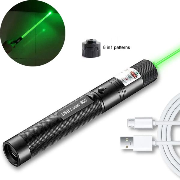 Scopes Green Tactical Laser Pointer 10000 m 2 in 1 abnehmbare Lampenhalter Laserbrenner sichtbares Fokus fokussierbares Brennanschlag für die Jagd