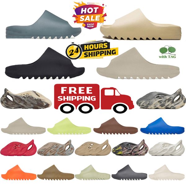 Дизайнерские тапочки мужская женская слайдер Ouyx Pure Gai Sandals Slide Slippers Ocher Cone Resin Runner Slides Slides обувь 36-47 Бесплатная доставка